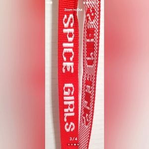 Vintage Spice Girls lanyard Keychain y2k 90s new red